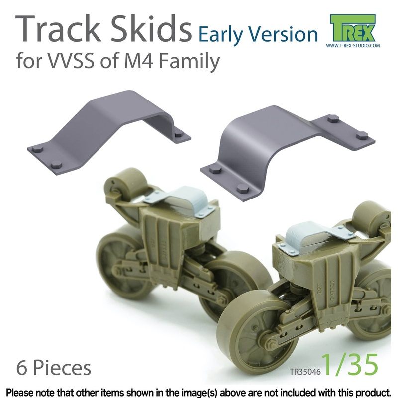1/35 Track Skid Early Model Set for M4 Tank System VVSS Suspension