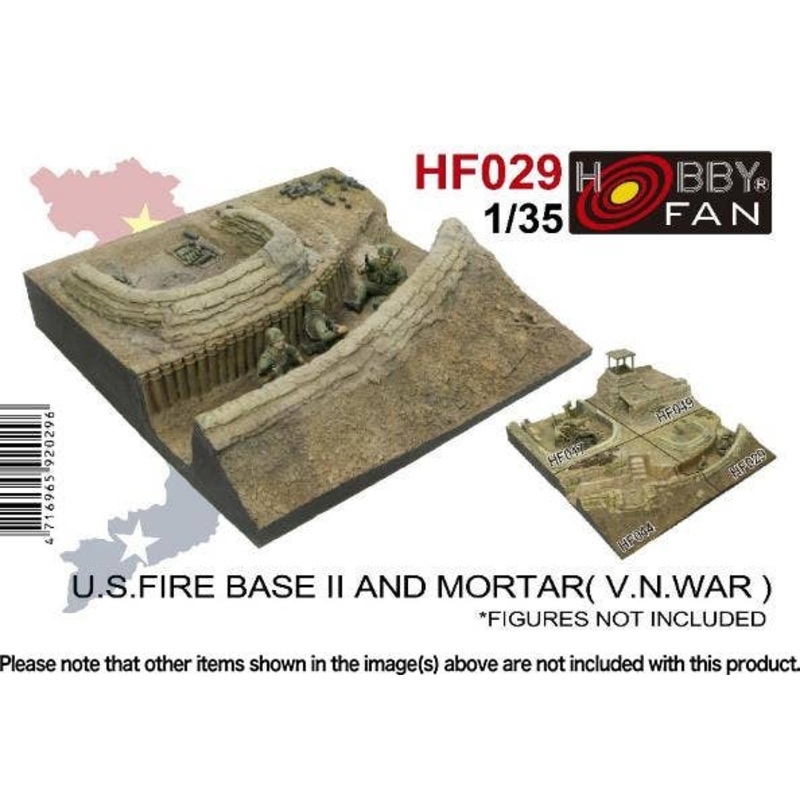 1/35 US Fire Base II And Mortar Vietnam War
