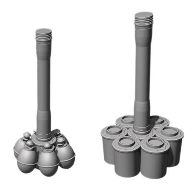 1/35 WW.II German M24 Hilt Grenade & M39 Egg Grenade with Focused Grenade (Resin & 3D Printer)