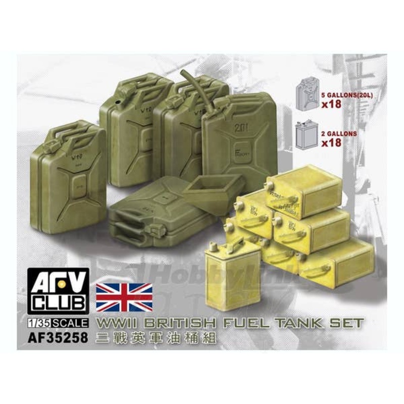 1/35 WWII British Fuel Tank Set