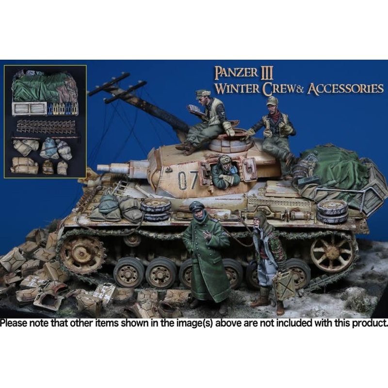 1/35 WWII German Panzer III In-vehicle Equipment & Winter Equipment Crew Set