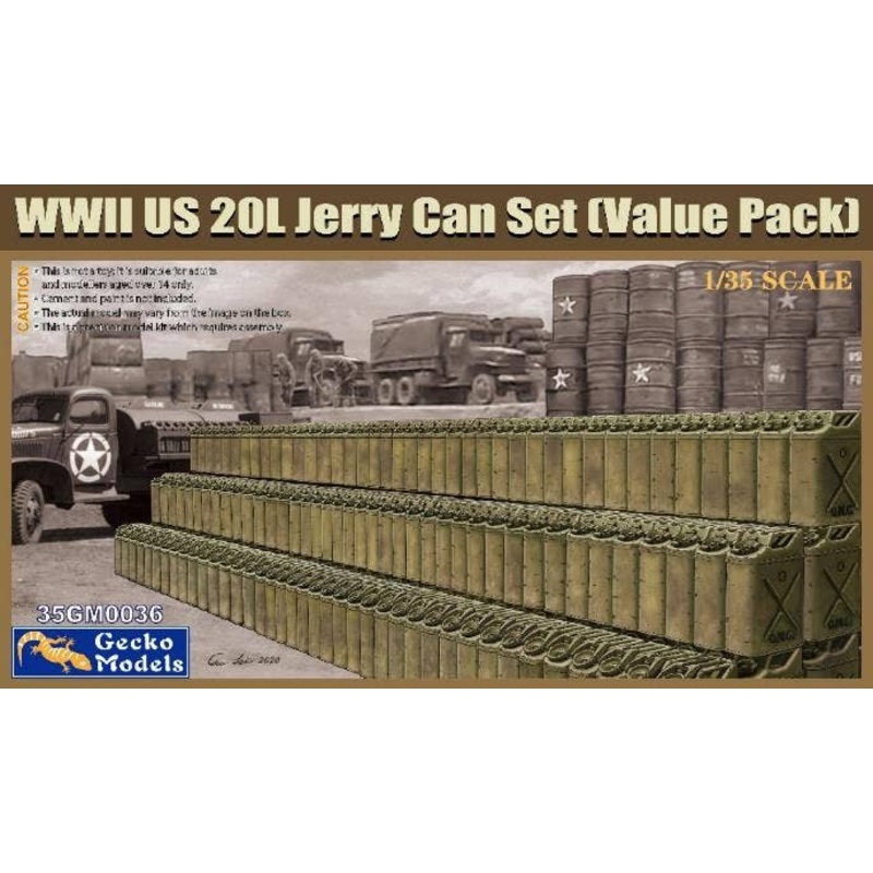 1/35 WWII US Army 20L Jerrycan Set (Value Pack)