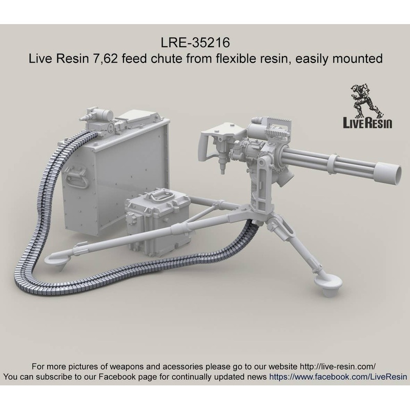 1/35 7,62 Feed Chute from Flexible Resin