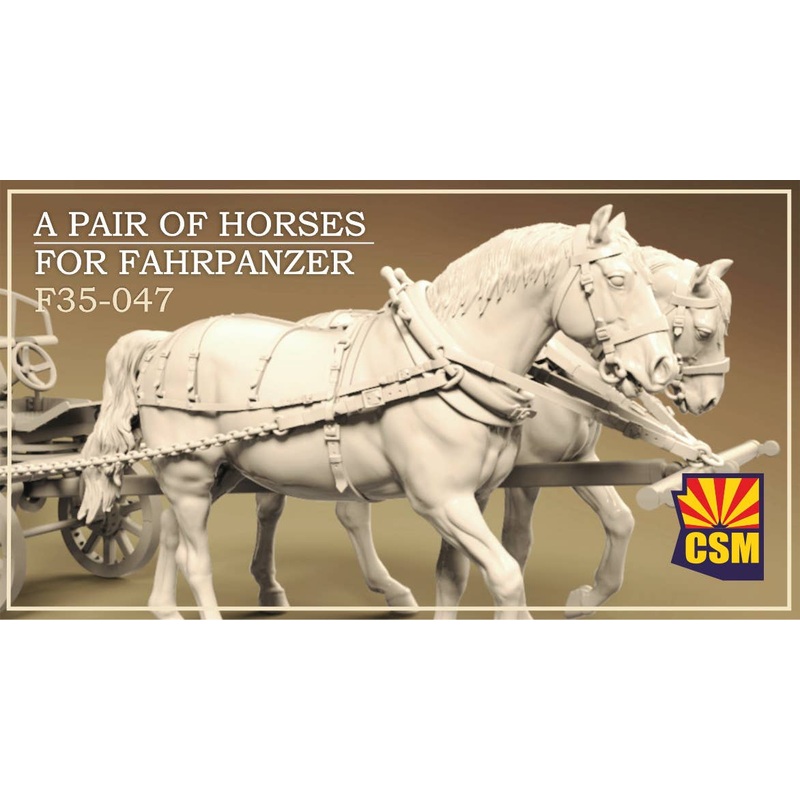 1/35 A Pair of Horses for Fahrpanzer