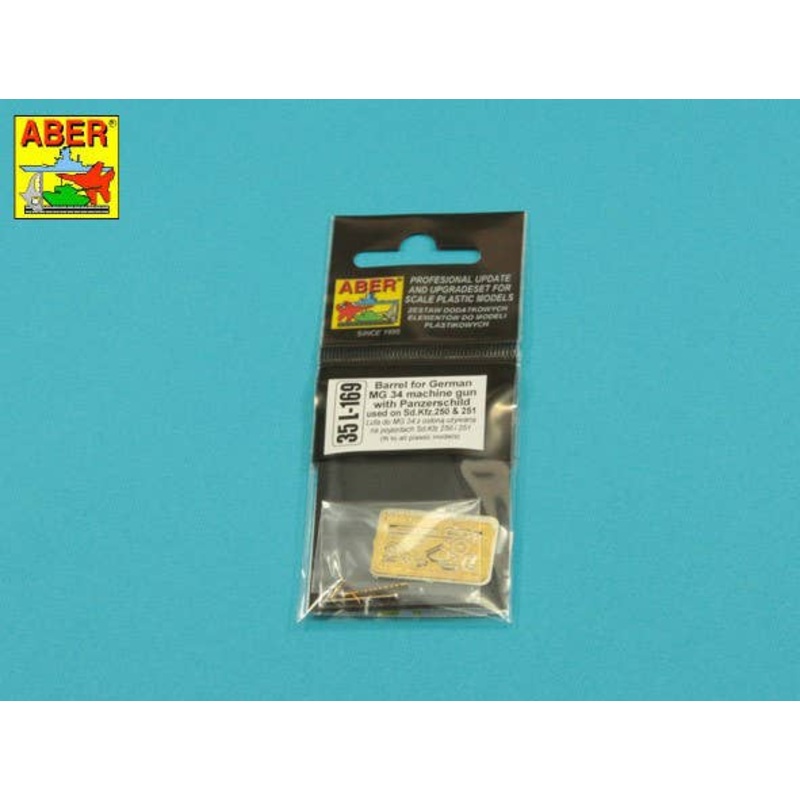 1/35 Barrel for German Machine Gun MG34 with Panzerschild