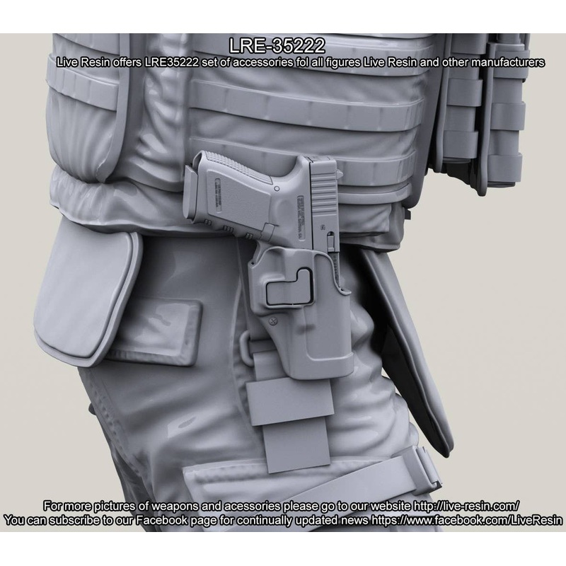 1/35 Glock 19 in Black Hawk CQC Serpa Holster