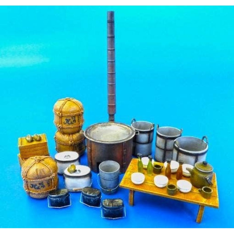 1/35 Japanese Military Field Kitchen Equipment