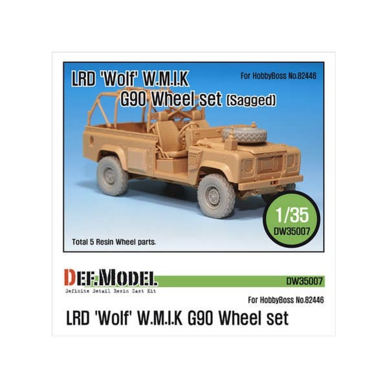 1/35 LRD Wolf WM1K G90 Wheel Set Sagged (for Hobby Boss)