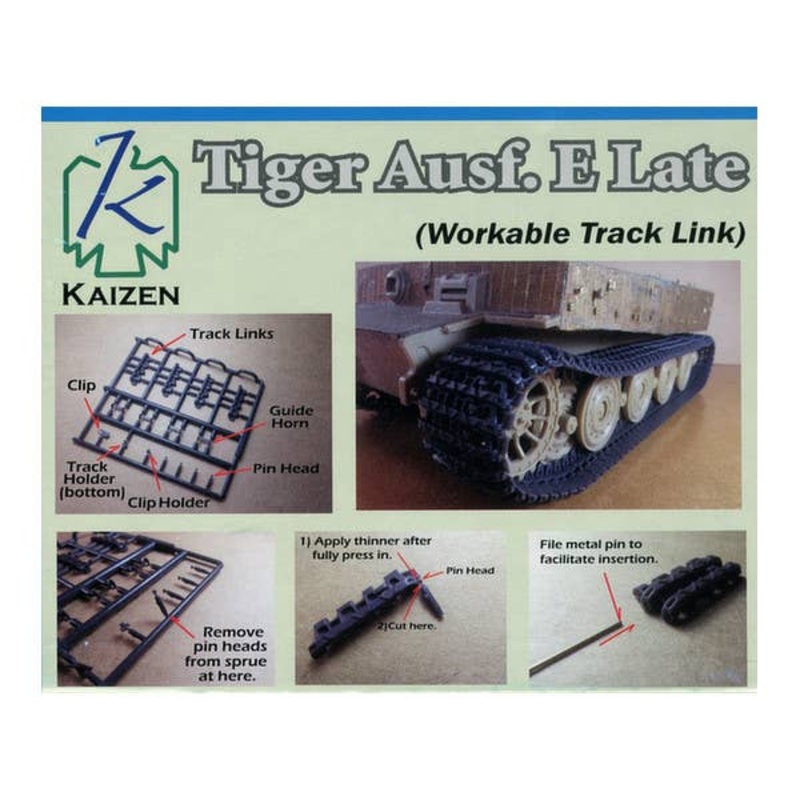 1/35 Tiger I Mid Model / Late Type Workable Track Set