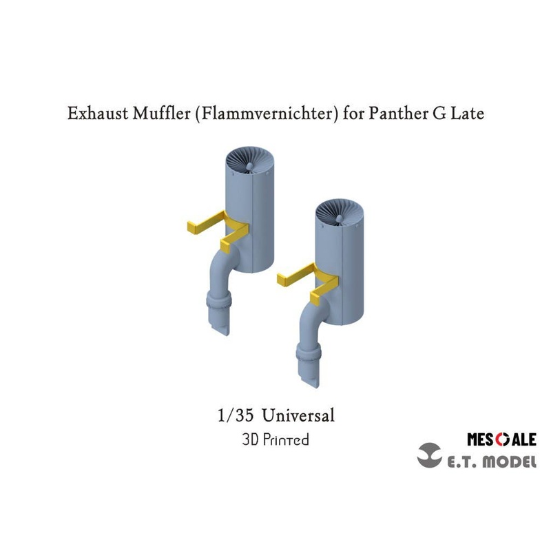 1/35 WWII German Extinguishing Exhaust Muffler (for Each Company's Panther G Late Model)