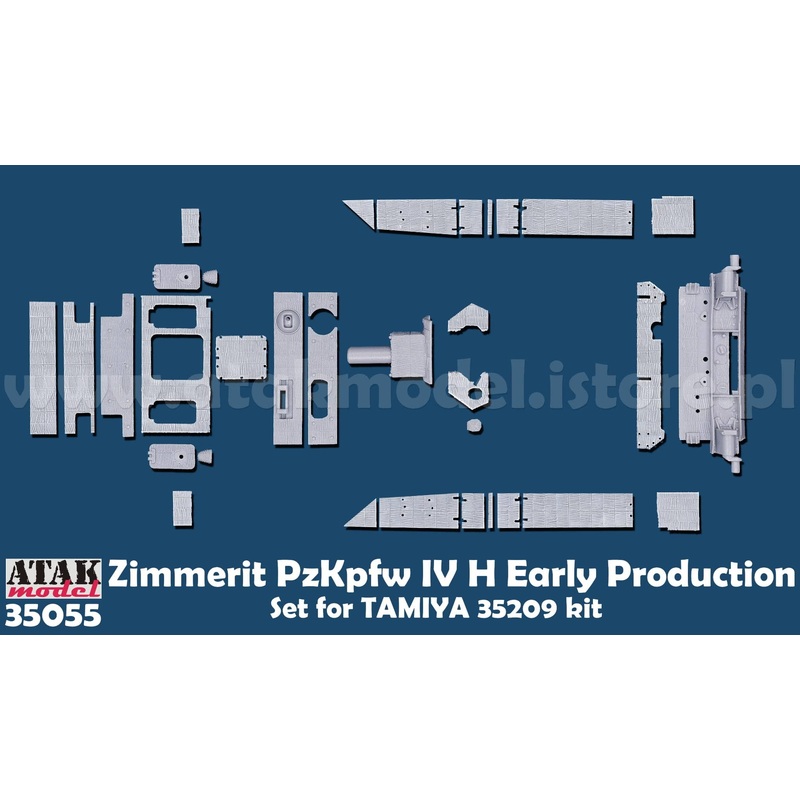 1/35 WWII Germany Panzer IV Ausf.H Zimmerit Set (for Tamiya 35209)