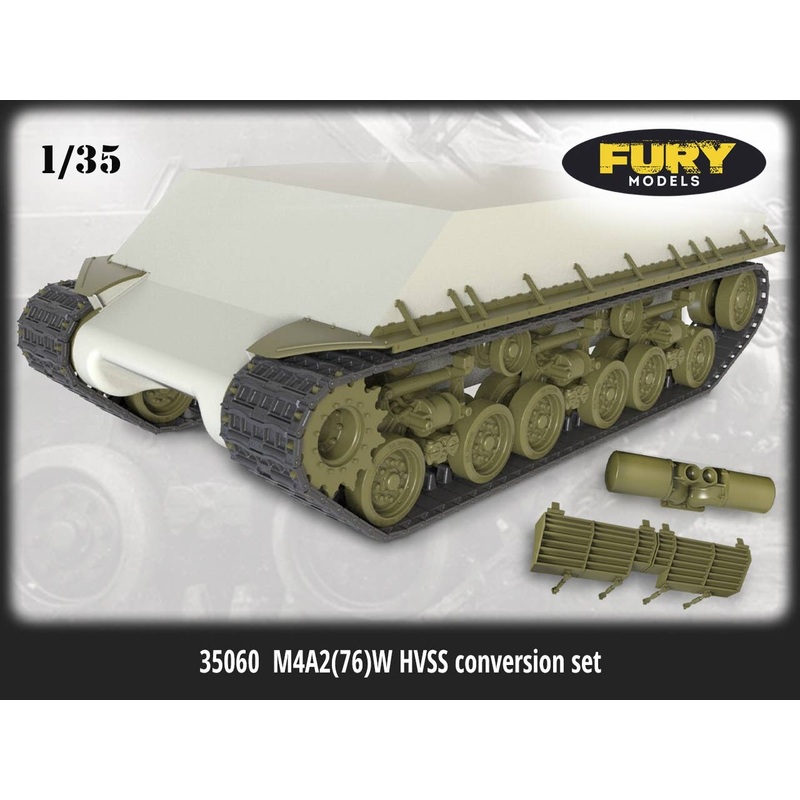 1/35 WWII US/RUS M4A2 (76) HVSS Suspension Conversion Set for W Sherman Tank (for Zvezda)