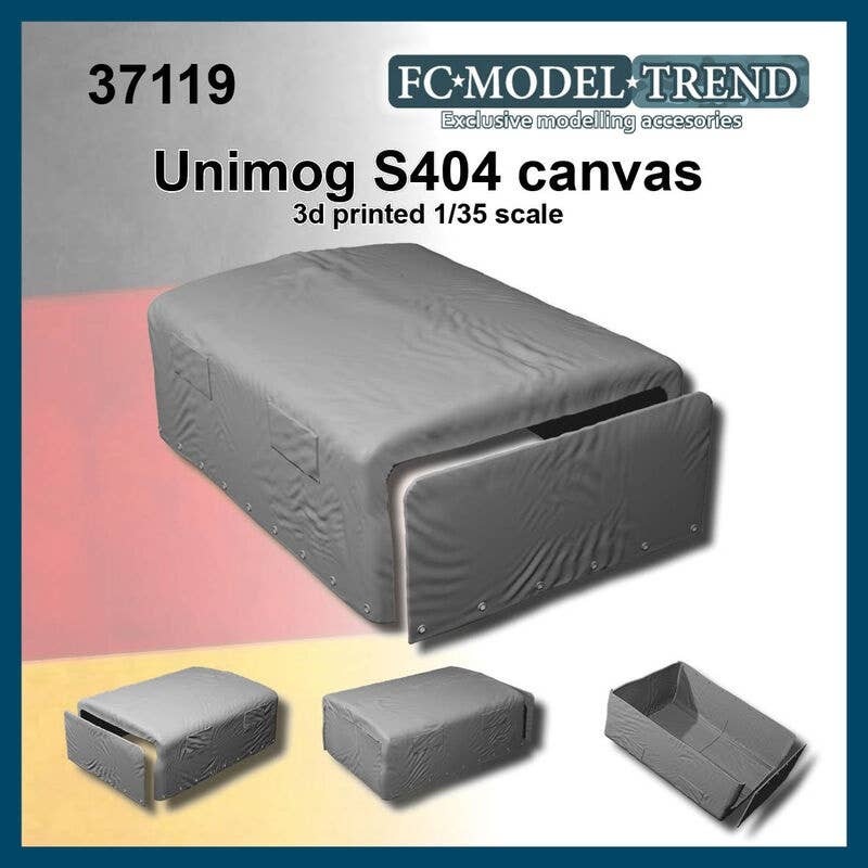 1/35 Current Use Germany Unimog S404 Military Truck Cargo Cover