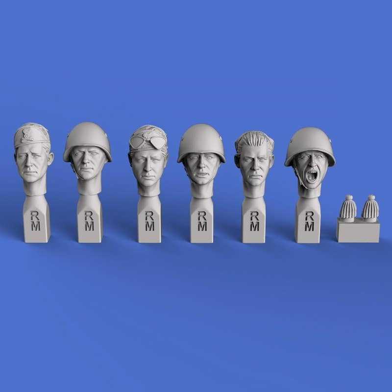 1/35 Italian heads WWII (No.2)