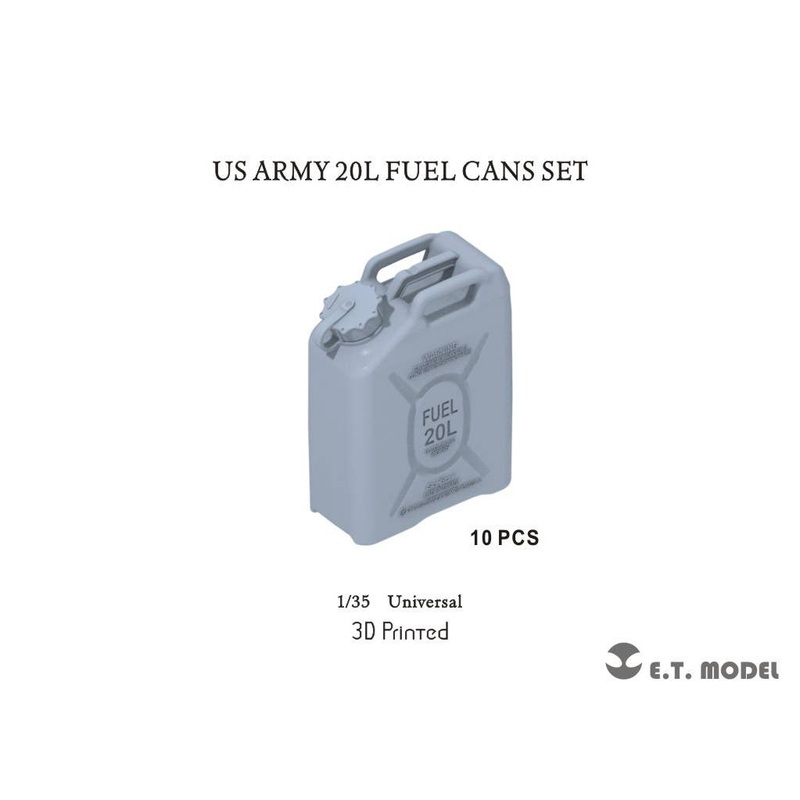 1/35 Modern U.S. Army 20 Liter Fuel Can Set (10 Pieces)