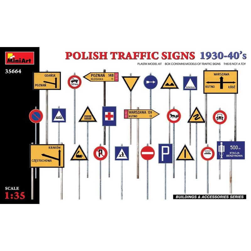 1/35 Polish Traffic Signs 1930-40's