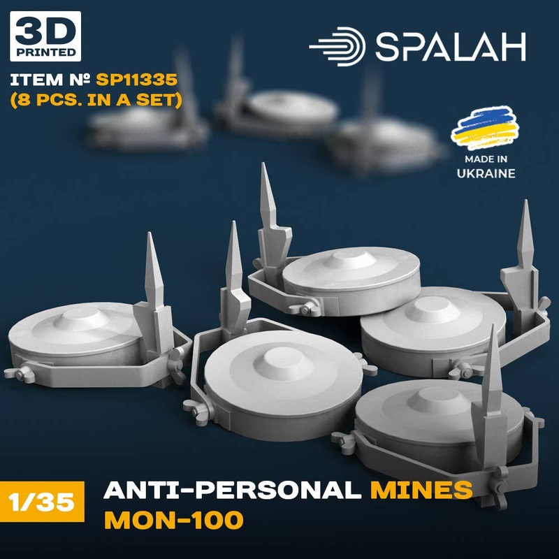 1/35 Set of scale models Anti-personnel mines MON-100, (8 pcs)