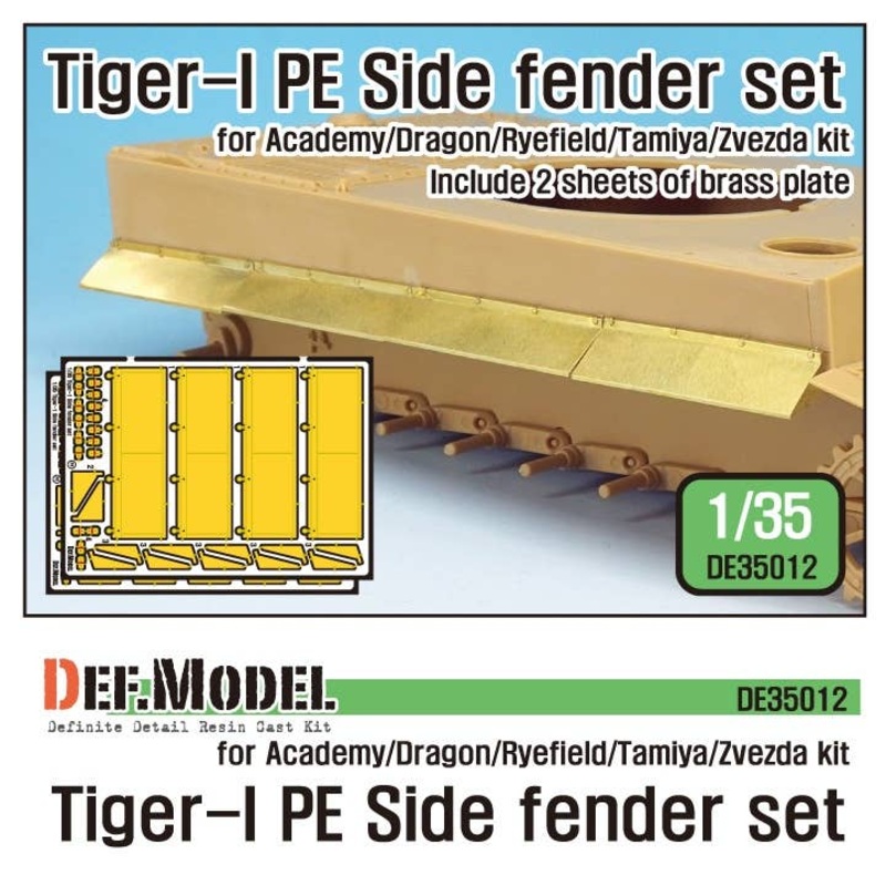 1/35 Tiger I PE Side Fenders Set for Academy Tamiya Zvezda