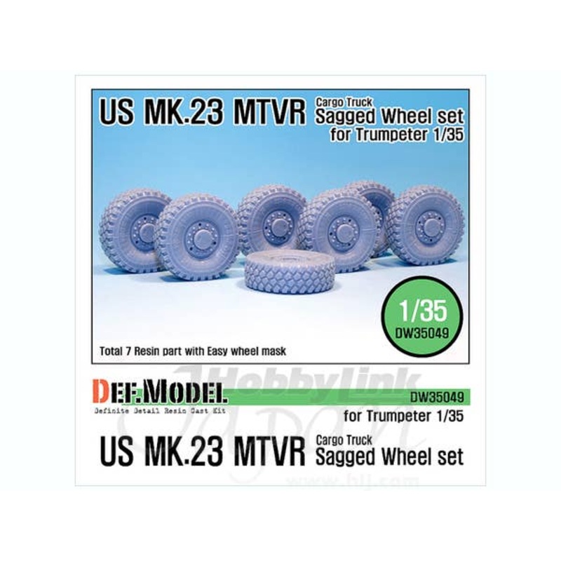 1/35 US MK.23 MTVR Sagged Wheel Set (Trumpeter)