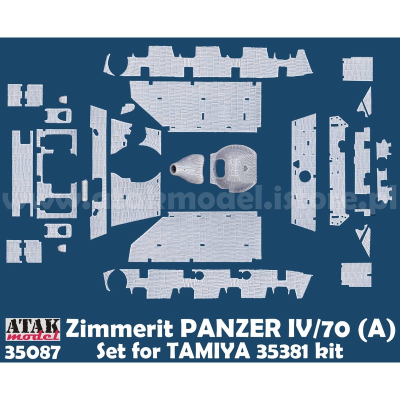 1/35 WWII Germany Jagdpanzer IV / Zimmerit Set for 70 (A) (for Tamiya 35381)