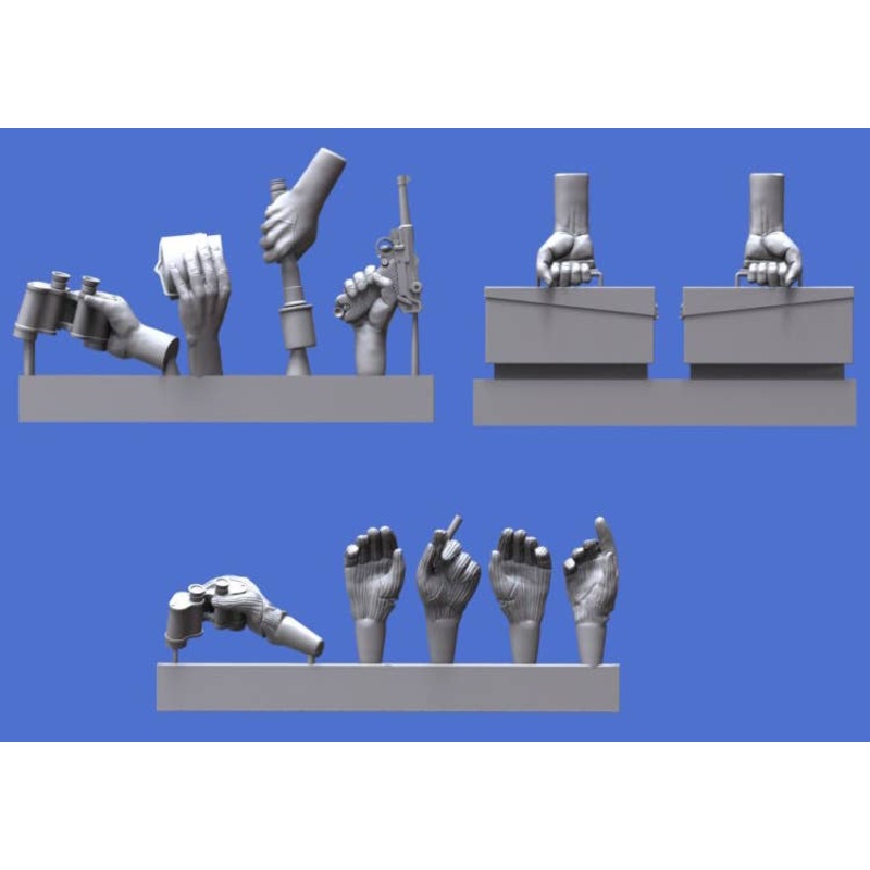 1/16 Assorted german hands set -WWII