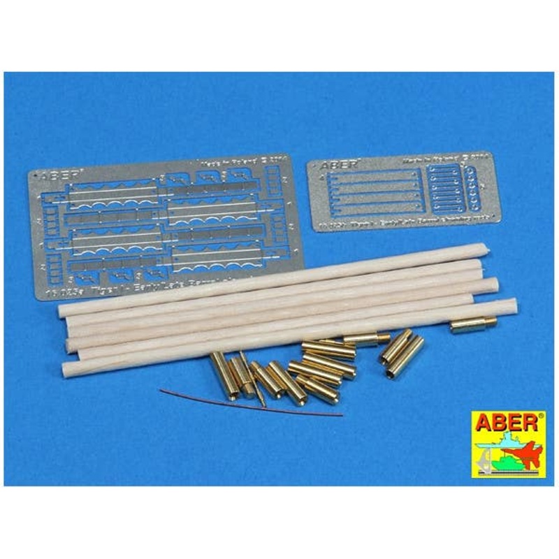 1/16 Barrel Cleaning Rods w/Brackets for Tiger I Early/Late
