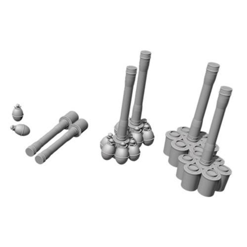 1/16 WW.II German M24 Hilt Grenade & M39 Egg Grenade with Focused Grenade (Resin & 3D Printer)