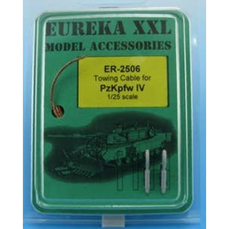 1/25 WWII German Panzer IV Tow Cable Set