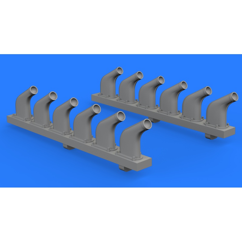 1/32 P-51D Exhaust Stacks (for Revell)