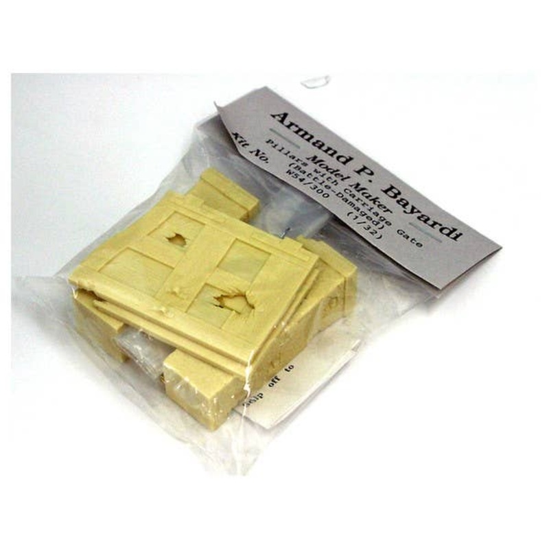 1/32 Pillars w/ Carriage Gate, Battle-Damaged