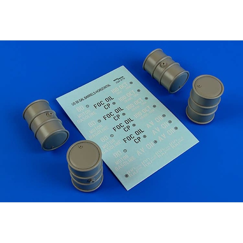 1/32 US 55 Gallon Barrels (Horizontal Position)