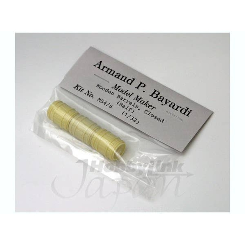 1/32 Wooden Barrels, Closed (Half-Size) (3pcs)