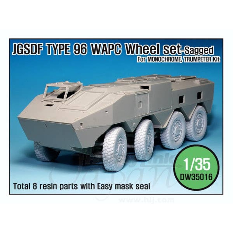 1/35 JGSDF Type 96 WAPC Sagged Wheel Set Sagged (for Monochrome/Trumpeter)