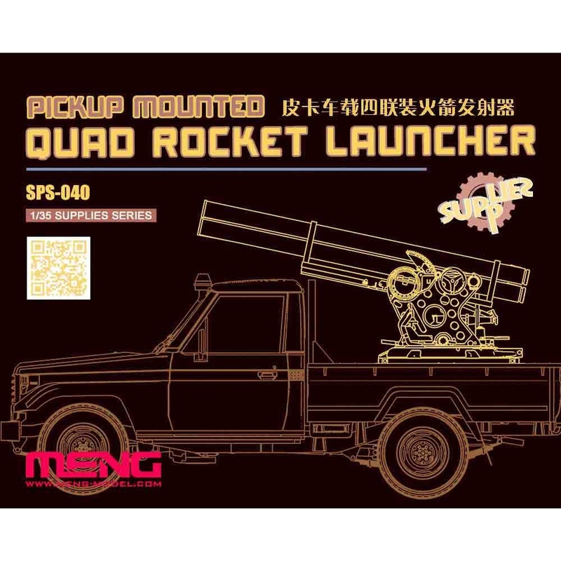 1/35 Pickup Mounted Quad Rocket Launcher