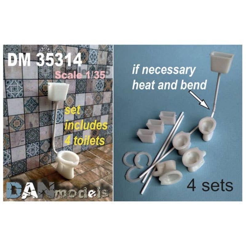 1/35 Toilet Type 2 (4 pcs)