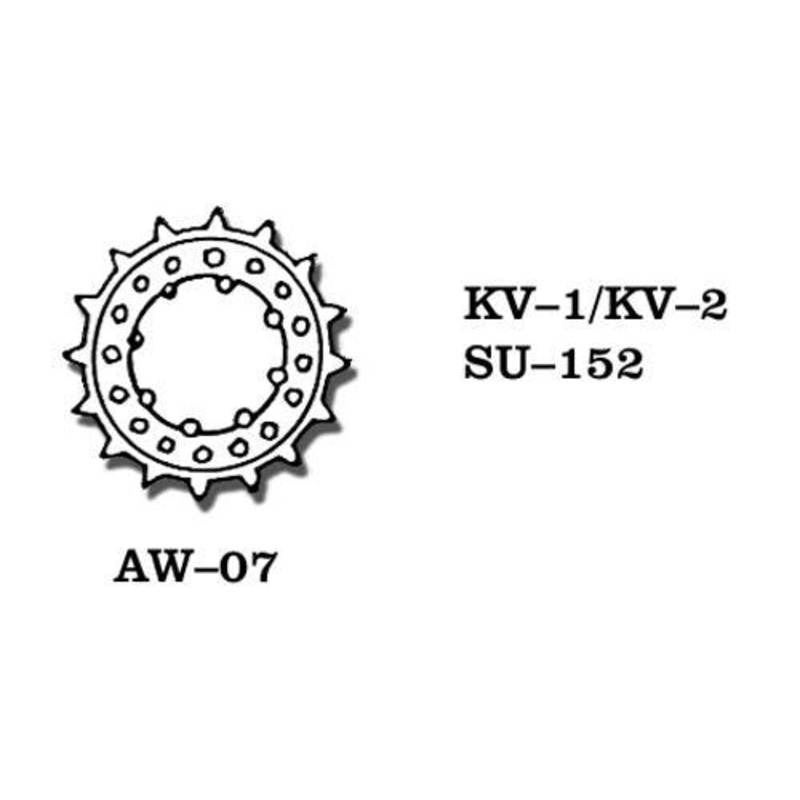 Soviet KV-1/KV-2/SU-152 Metal Wheels