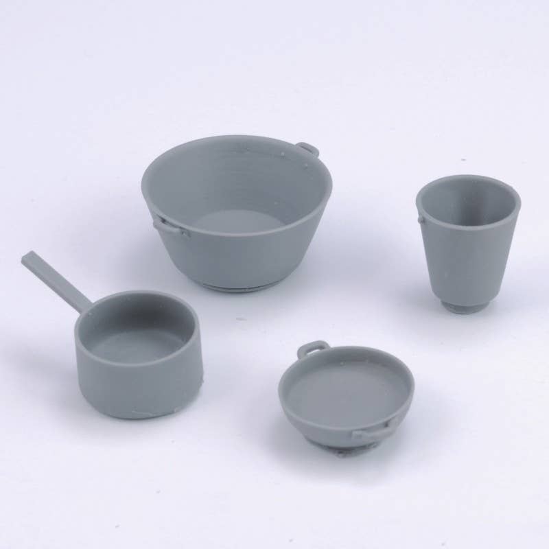 1/16 Cookware set and bucket