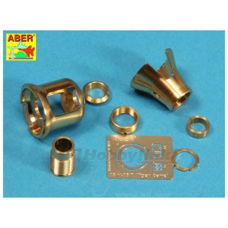 1/16 Early Muzzle Brake for German 88mm Barrel Tiger I/II Porsche Turret (for Tamiya & Trumpeter)