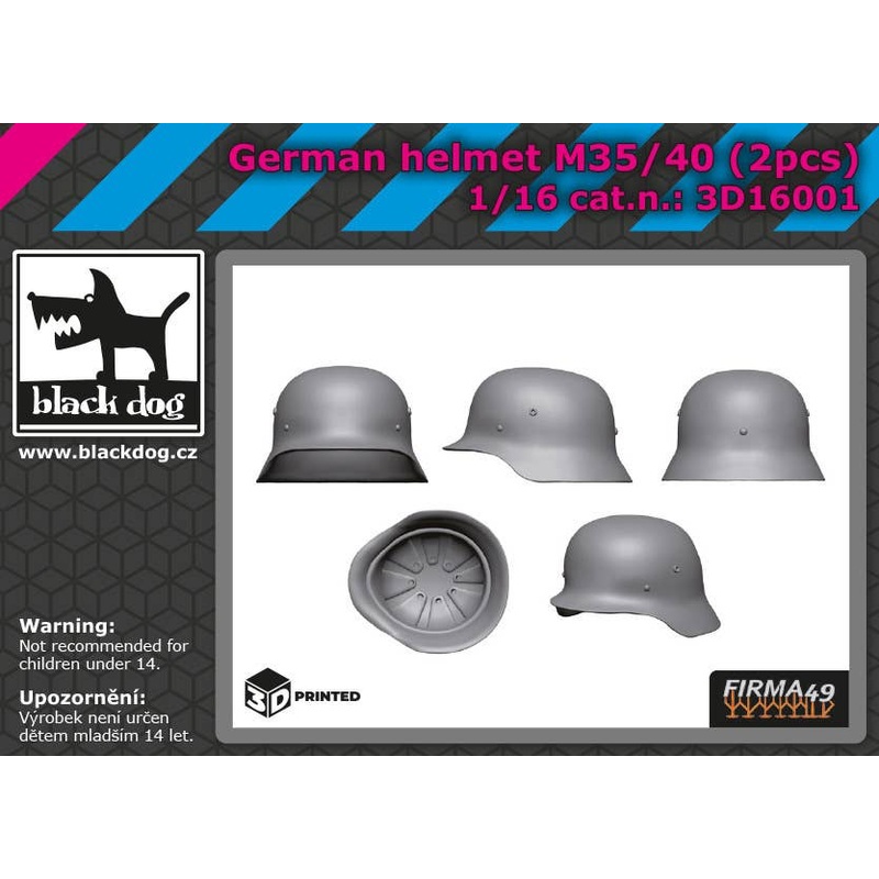 1/16 German helmet M35/40 2pcs