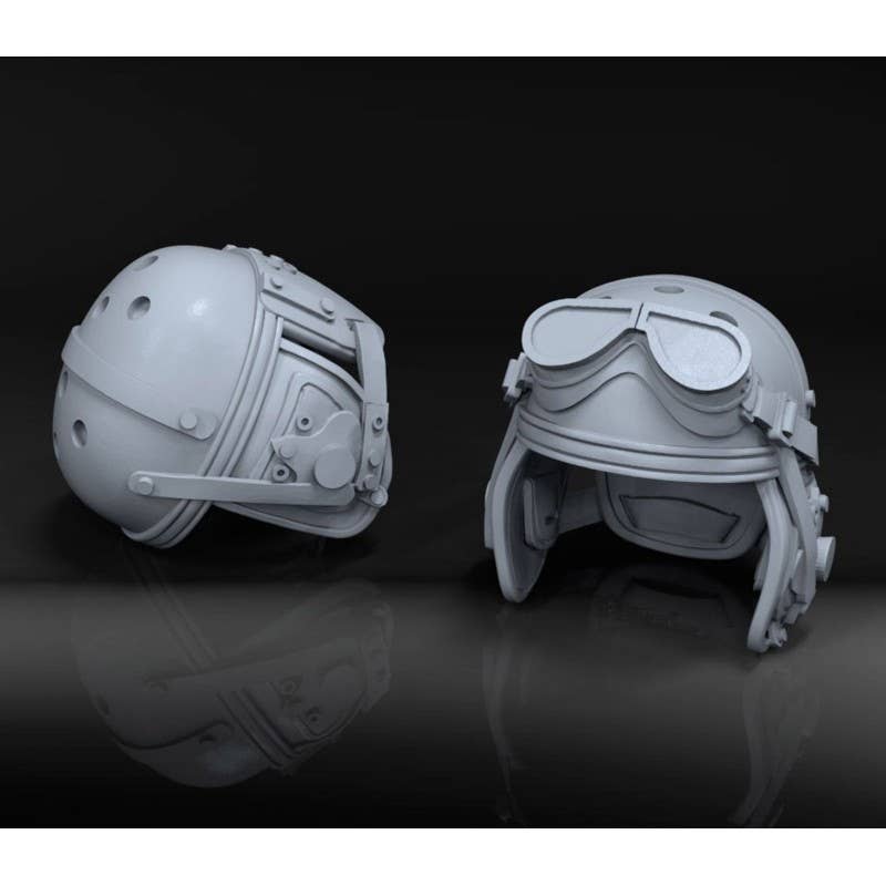 1/16 U.S. tanker helmets WWII - 2 pcs.