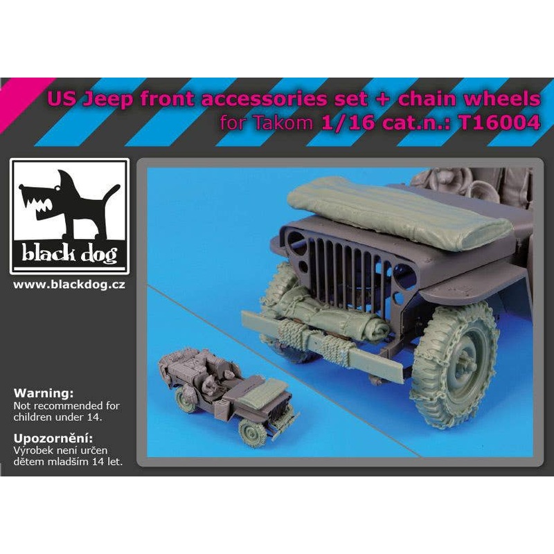 1/16 US Jeep front accessories set, chain wheels