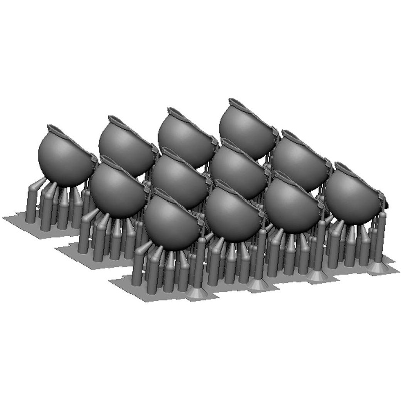 1/16 WW.II US Army M1 Helmet (12 pcs Set)