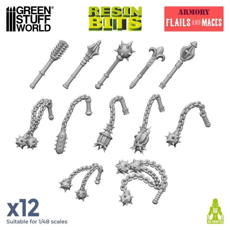 3D Print Set - Flails And Maces