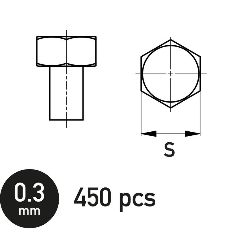 Hexagonal Bolt 0.3 mm