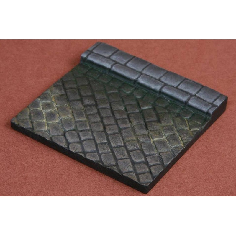 Resin Vignette Base (cobblestone) #1 for 1/35-1/32