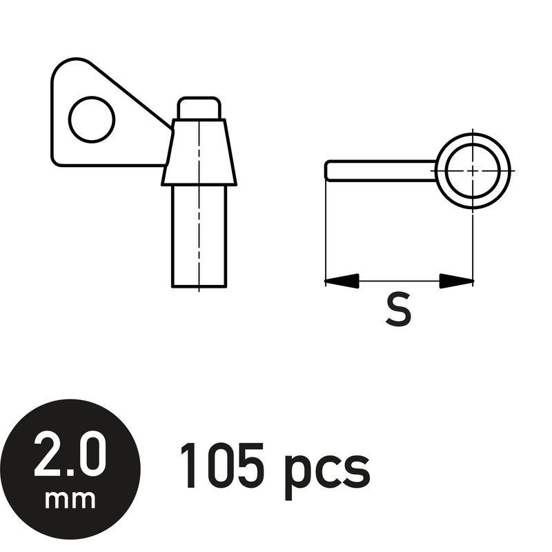 Single Wing Nut 2.0 mm