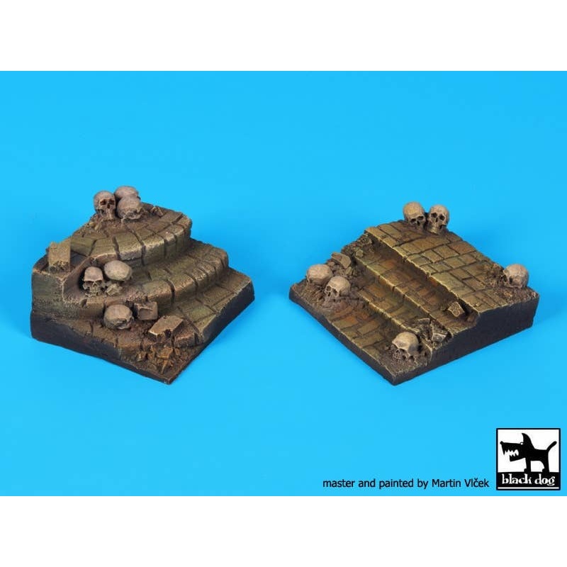 Stairs with Skulls for 75mm Figure