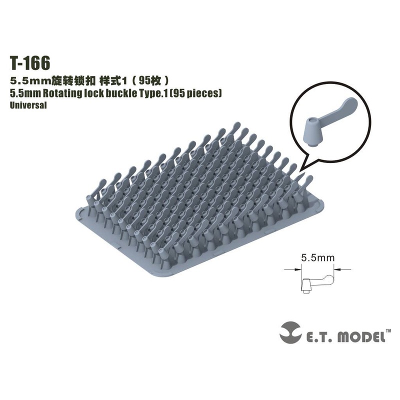 Universal 5.5mm width single wing nut type 1 (95pcs)