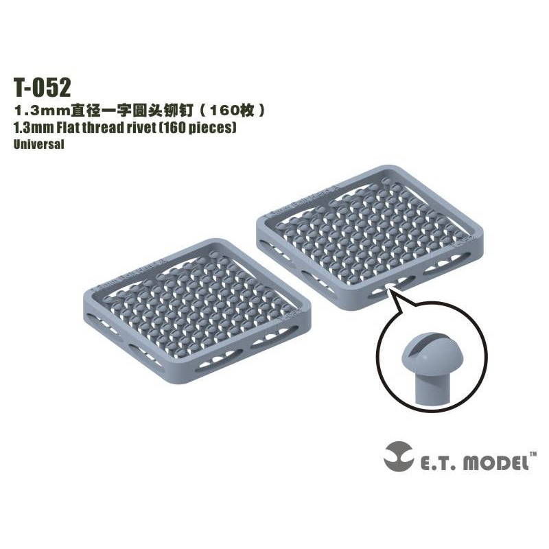 1.3mm Round Screw Rivet (160pcs)