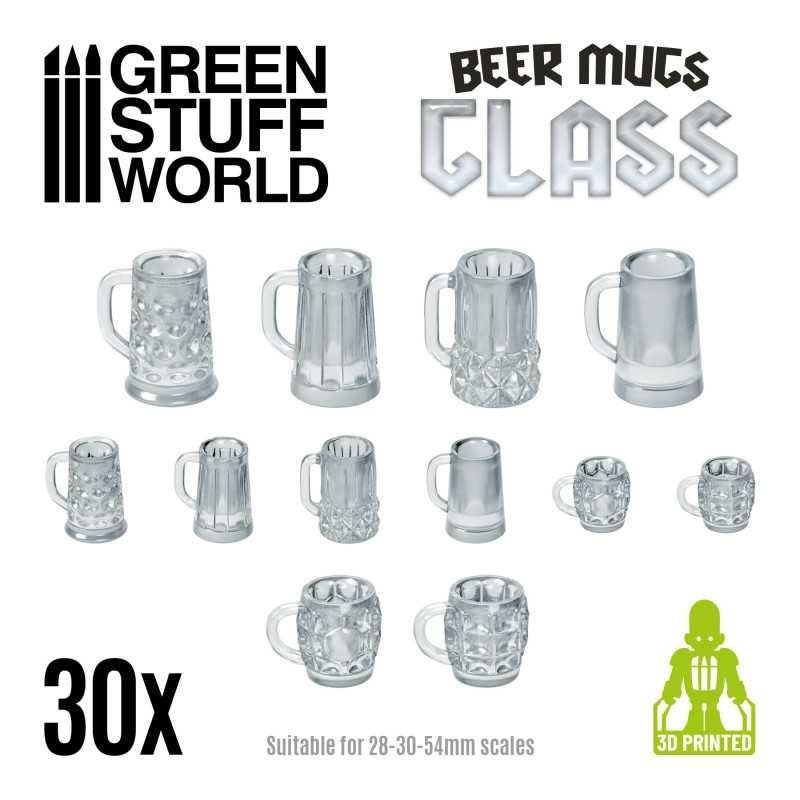 Beer Mug (Glass) Set (30 pieces)